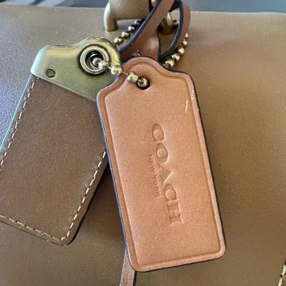 NEW NEVER USED Coach Honey Brown Slouchy Rogue - Picture 5 of 15